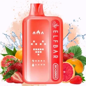 Elfbar Bc45000 45k Puffs Einweg Vape Eu Warehouse Strawberry Grapefruit 600x600 1 Disposable Device