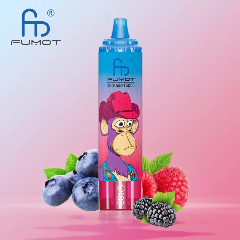 Fumot Randm Tornado 15 000 bouffées, cigarette électronique jetable, saveur « Mixed Berry », 3 unités