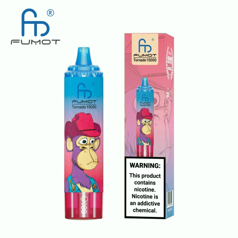 Fumot Randm Tornado 15 000 bouffées, vapoteuse jetable, arôme « Mixed Berry », 4 appareils jetables