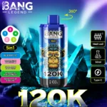 Puff 120k Bang Legend Einweg Vape Blueberry Ice Watermelon Bubble Gum Sour Apple Raspberry Lotus Fruit Mango Melon Passi