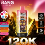 Puff 120k Bang Legend Einweg Vape Strawberry Watermelon Cantaloupe Apple Cola Ice Mango Peach Love 66.jpg Disposable Dev