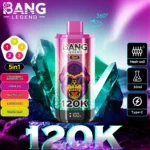 Puff 120k Bang Legend Einweg Vape Strawberry Watermelon Grape Ice Red Mojito Banana Lemon Lime.jpg Disposable Device