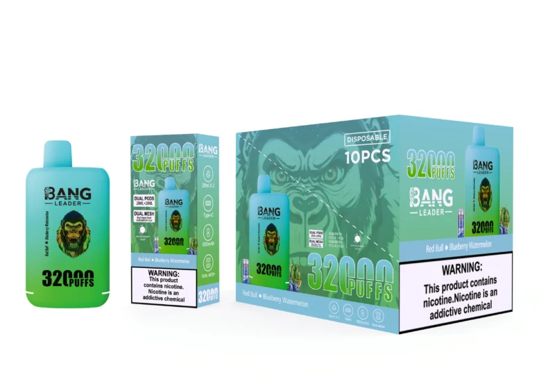 Puff 32k Bang Leader Puffs Disposable Vape Red Bull Blueberry Watermelon 2 Disposable Device