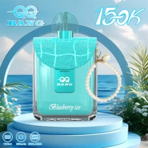 Qq Bang 150k 150 000 bouffées, parfum « Blueberry Ice », cigarette électronique jetable