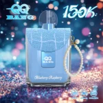 Qq Bang 150k 150 000 bouffées, vapoteuse jetable parfumée à la myrtille et à la framboise