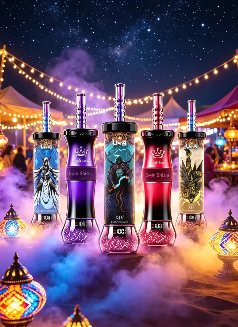 Uwin Shisha 300,000 300k Puffs Disposable Vape Dtl Hookah 2-in-1 Disposable Device