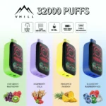 Vhill V32k 32,000 Puffs Flavor List Disposable Vape Device