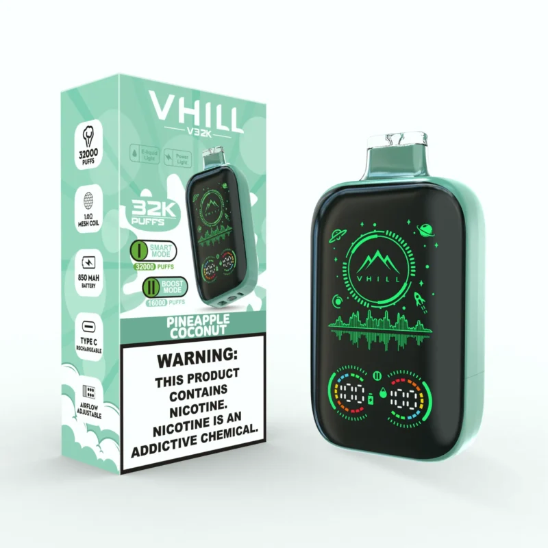 Vhill V32k 32,000 Puffs Disposable Vape EU Warehouse Pineapple Coconut Disposable Device