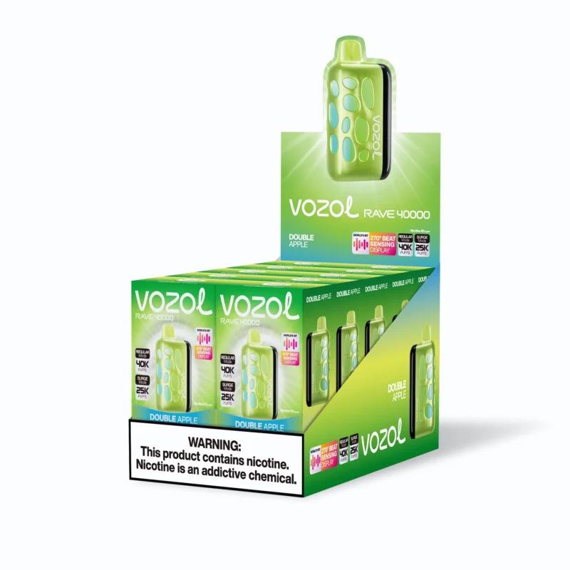 Vozol Rave 40,000 Puffs Disposable Vape, Double Apple 1 Disposable Device
