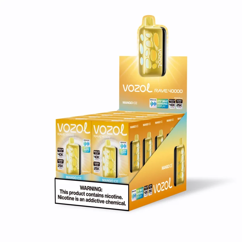 Vozol Rave 40,000 Puffs Disposable Vape, Mango Ice 1 Disposable Device