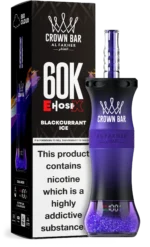 Al Fakher Crown Bar E Hose X 60000 Puffs Einweg Vape Blackcurrant Ice Disposable Device