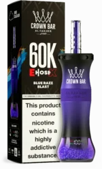 Al Fakher Crown Bar E Hose X 60000 Puffs Einweg Vape Blue Razz Blast Disposable Device