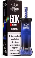 Al Fakher Crown Bar E Hose X 60000 Puffs Einweg Vape Blueberry Lemonade Disposable Device