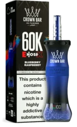 Al Fakher Crown Bar E Hose X 60000 Puffs Einweg Vape Blueberry Raspberry Disposable Device