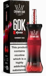 Al Fakher Crown Bar E Hose X 60000 Puffs Einweg Vape Cherry Ice Disposable Device