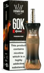 Al Fakher Crown Bar E Hose X 60000 Puffs Einweg Vape Fusion Pop Disposable Device