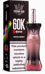 Al Fakher Crown Bar E Hose X 60000 Puffs Einweg Vape Grape Berry Disposable Device