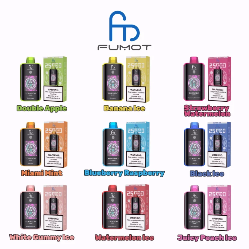 Fumot Tornado 25,000 25k Puffs Disposable Vape 2 Disposable Device