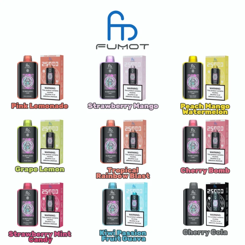 Fumot Tornado 25,000 25k Puffs Disposable Vape 3 Disposable Device
