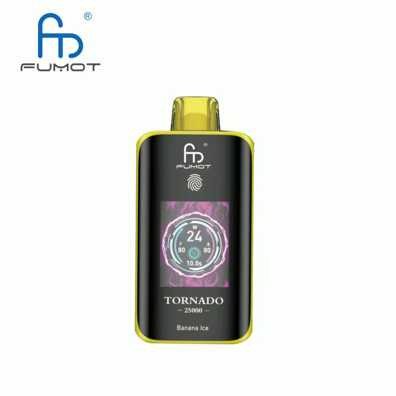 Fumot Tornado 25000 25k Puffs Disposable Vape Banana Ice 2 Disposable Device