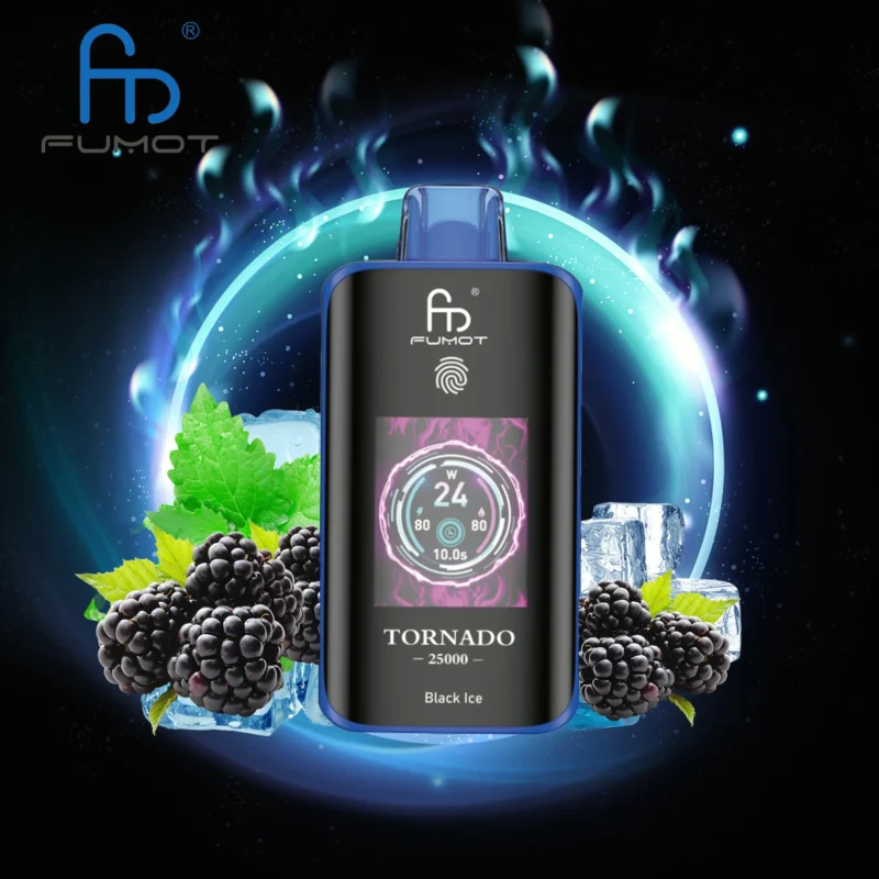 Fumot Tornado 25000 25k Puffs Disposable Vape Black Ice Disposable Device