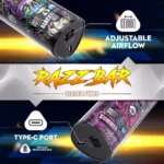 Razz Bar 30 000 bouffées 30k bouffées 6 cigarettes électroniques jetables