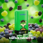 Airmez Fox 2-in-1 Pro 80k Puffs Disposable Vape Grape Ice Triple Berry Disposable Device Details