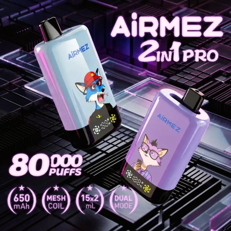 Airmez Fox 2-in-1 Pro 80k Puffs Disposable Vape Main Image Disposable Device