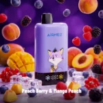 Airmez Fox 2-in-1 Pro 80k Puffs Disposable Vape (Peach, Berry, Mango)