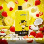 Airmez Fox 2-in-1 Pro 80k Puffs Disposable Vape: Strawberry, Banana, Pineapple, Coconut, Ice Flavors