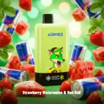 Airmez Fox 2-in-1 Pro 80k Puffs Disposable Vape: Strawberry, Watermelon, Red Bull Flavors