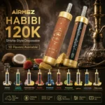 Airmez Habibi 120k, 120 000 bouffées, vapoteuse jetable, 3 appareils jetables