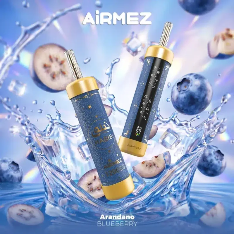 Airmez Habibi 120k 120 000 bouffées, cigarette électronique jetable Blueberry 2