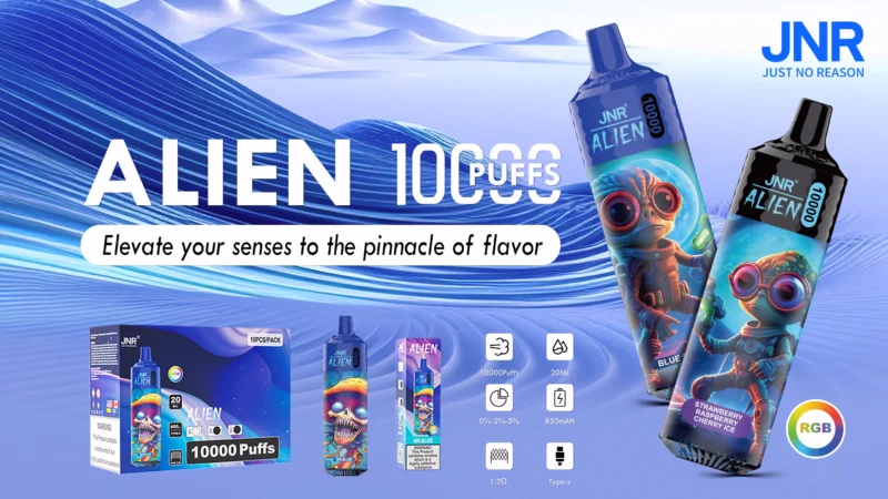 Jnr Alien 10,000 Puffs Disposable Vape Device