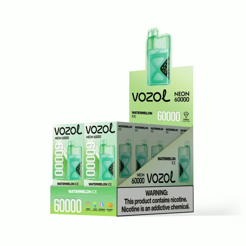 Vozol Neon 60000 60k Puffs Einweg Vape Watermelon Ice Disposable Device