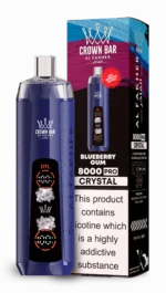 Acevape Al Fakher Crystal 8000 Zuege Einweg Vape Blaubeere Kaugummi Eu Lager Disposable Device