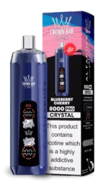 Acevape Al Fakher Crystal 8000 Zuege Einweg Vape Blaubeere Kirsche Eu Lager Disposable Device