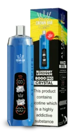 Acevape Al Fakher Crystal 8000 Zuege Einweg Vape Blaubeere Limonade Eu Lager Disposable Device