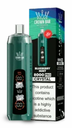 Acevape Al Fakher Crystal 8000 Zuege Einweg Vape Blaubeere Minze Eu Lager Disposable Device