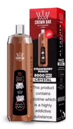 Acevape Al Fakher Crystal 8000 Zuege Einweg Vape Erdbeer Punsch Eu Lager Disposable Device