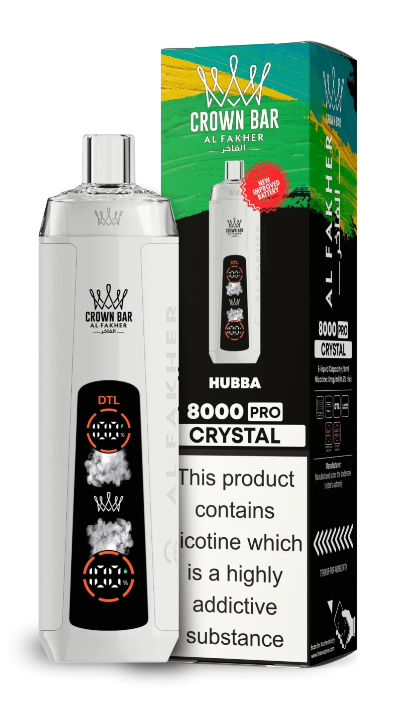Acevape Al Fakher Crystal 8000 Zuege Einweg Vape Hubba Eu Lager Disposable Device
