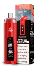 Acevape Al Fakher Crystal 8000 Zuege Einweg Vape Pfirsich Eis Eu Lager Disposable Device