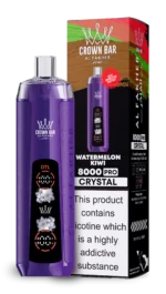 Acevape Al Fakher Crystal 8000 Zuege Einweg Vape Wassermelone Kiwi Eu Lager Disposable Device