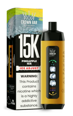 Acevape Al Fakher Ice Adjust 15000 Zuege Einweg Vape Ananas Eis Eu Lager Disposable Device