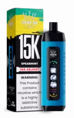 Acevape Al Fakher Ice Adjust 15 000 bouffées, cigarette électronique jetable à la menthe verte, en stock en Europe, dispositif jetable