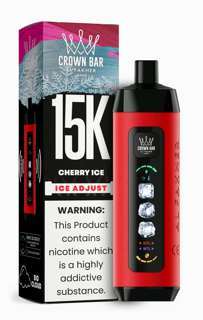Acevape Al Fakher Ice Adjust 15 000 bouffées – Cigarette électronique jetable saveur cerise glacée – En stock en Europe – Appareil jetable