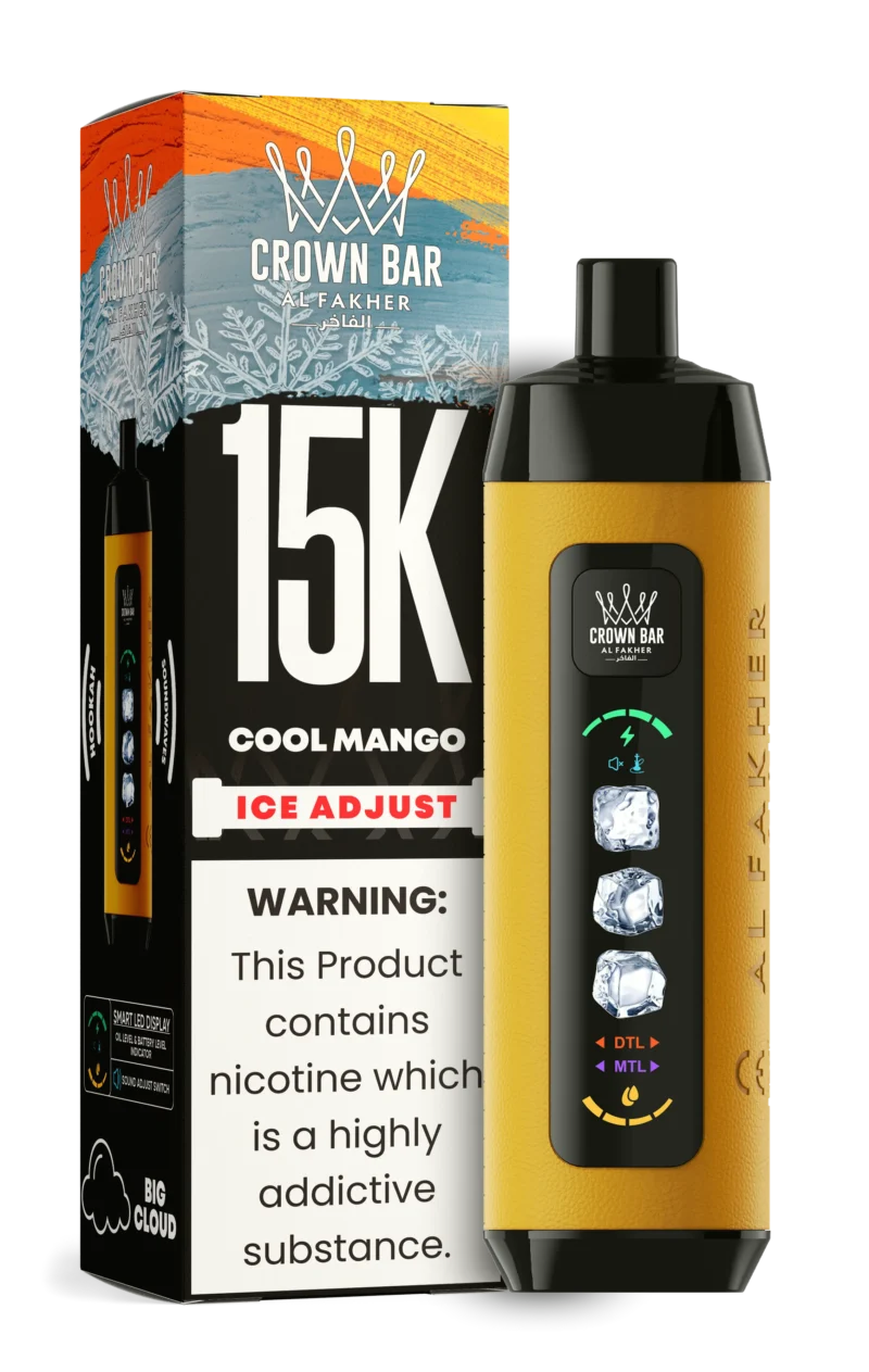Acevape Al Fakher Ice Adjust 15 000 bouffées - Cigarette électronique jetable à la saveur de mangue fraîche - En stock en Europe