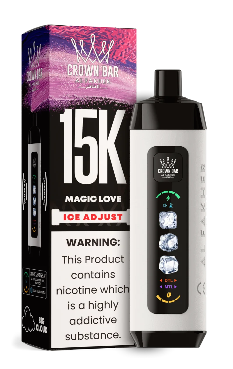 Acevape Al Fakher Ice Adjust 15 000 bouffées - Cigarette électronique jetable Magic Love - En stock en UE - Appareil jetable