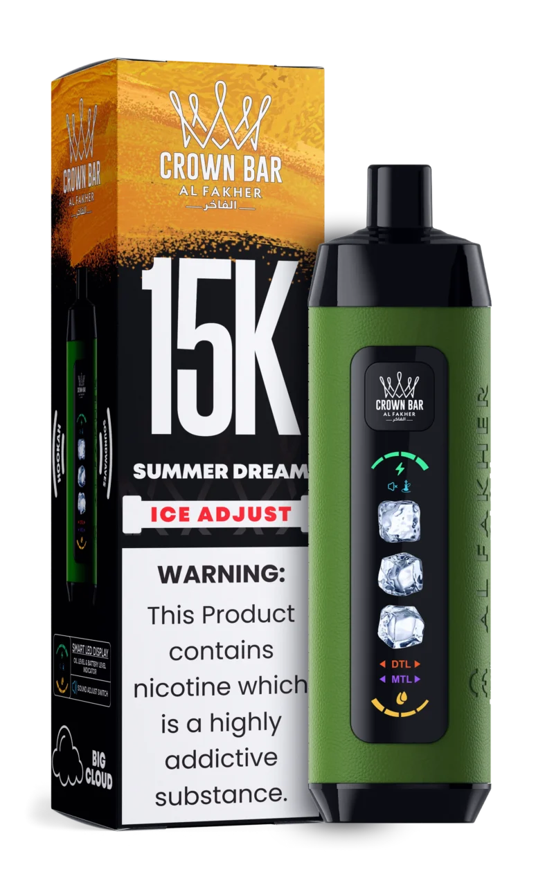 Acevape Al Fakher Ice Adjust 15 000 bouffées - Cigarette électronique jetable « Sommertraum » - En stock en Europe
