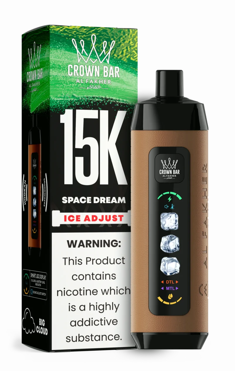 Acevape Al Fakher Ice Adjust 15 000 bouffées – Cigarette électronique jetable « Space Dream » – En stock en UE – Appareil jetable
